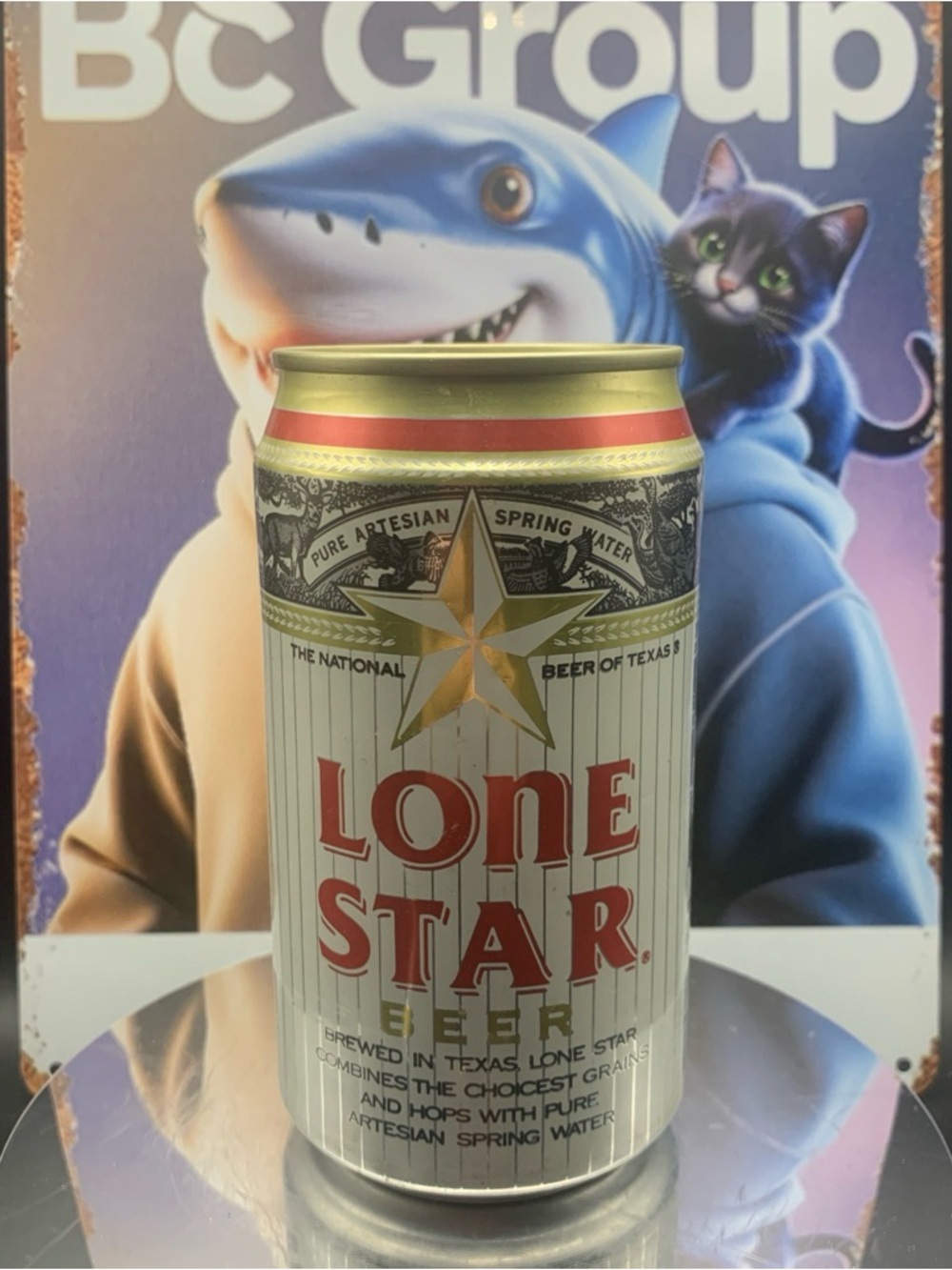 Vintage Beer Can Lone Star Brewed in Texas Tab Empty Aluminum Can